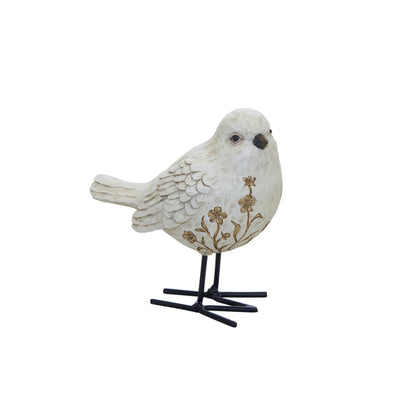 Bird Figurine with Carved Floral Design (Set of 2) alternate view 4