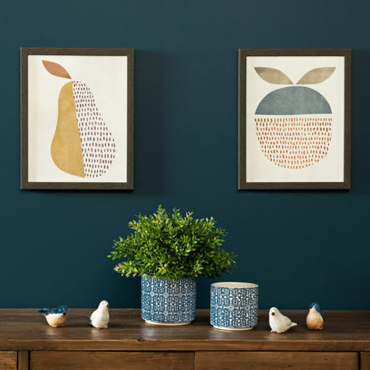 Ornamental Blue and White Ceramic Pot (Set of 2) alternate view 3