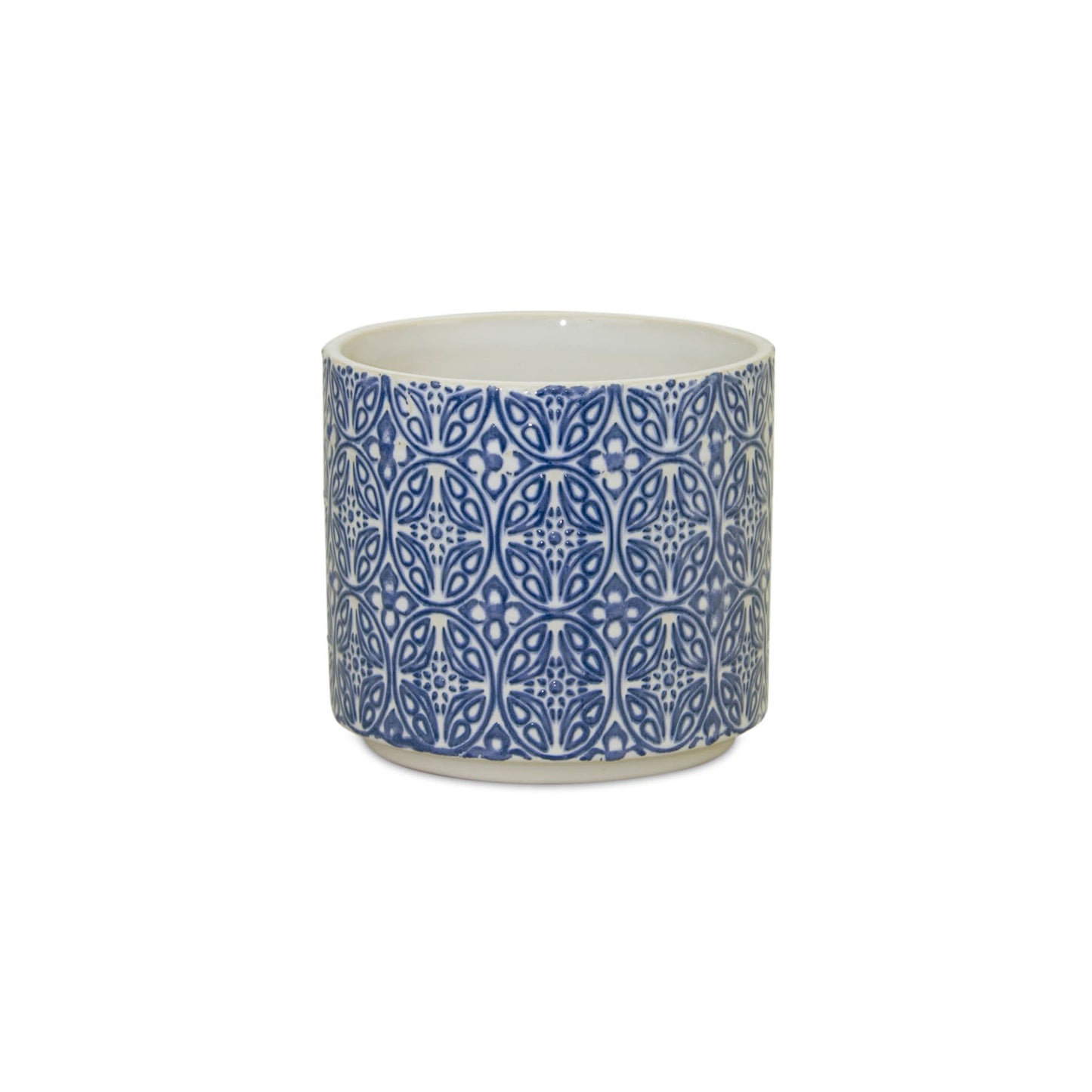 Ornamental Blue and White Ceramic Pot (Set of 2) alternate view 4