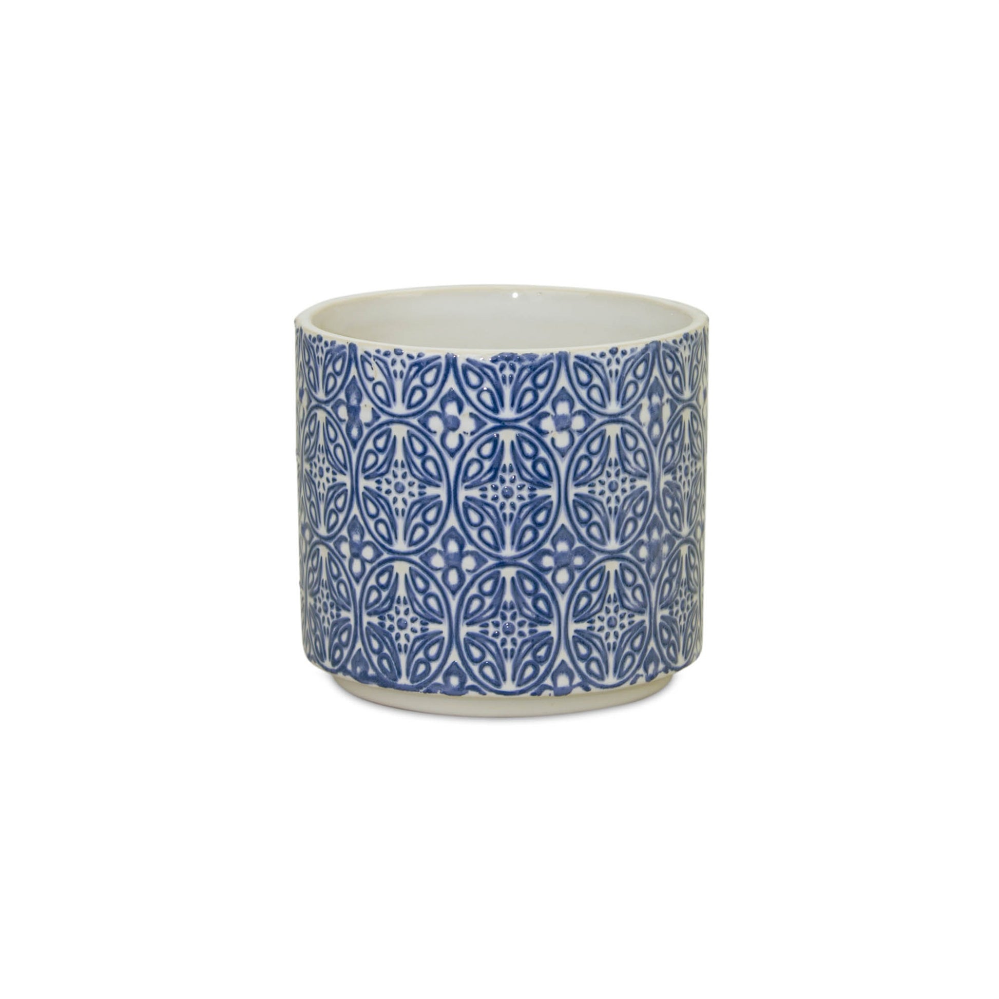 Ornamental Blue and White Ceramic Pot (Set of 2) alternate view 4