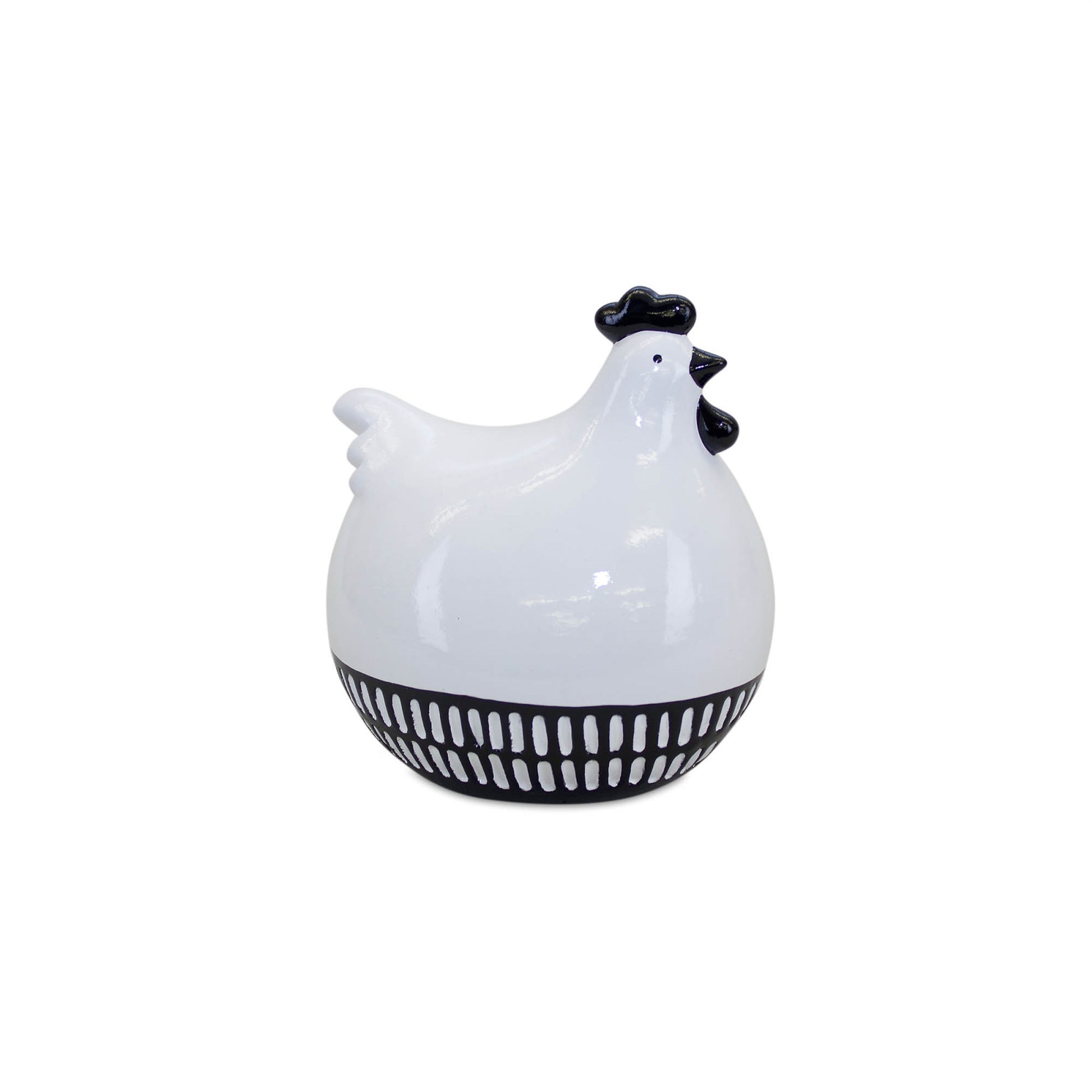 Modern Black and White Chicken Decor (Set of 2) alternate view 3