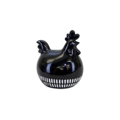 Modern Black and White Chicken Decor (Set of 2) alternate view 4