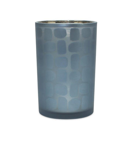 Navy Frosted Glass Candle Holder (Set of 2) alternate view 2