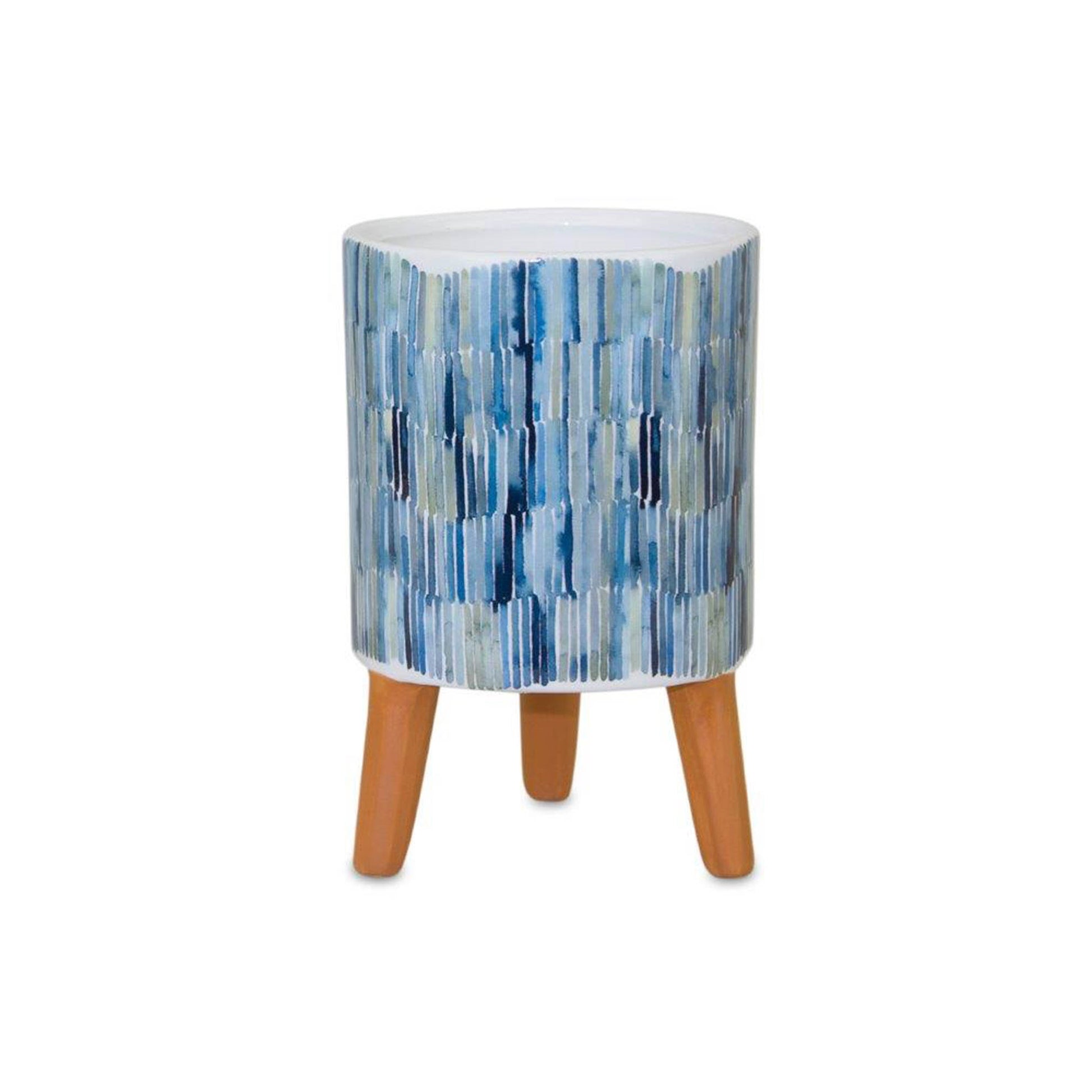 Watercolor Planter with Terra Cotta Legs (Set of 2) alternate view 4