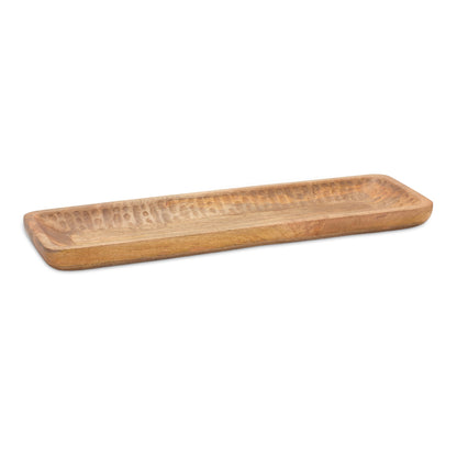 Natural Mango Wood Dough Bowl Tray (Set of 2) alternate view 3