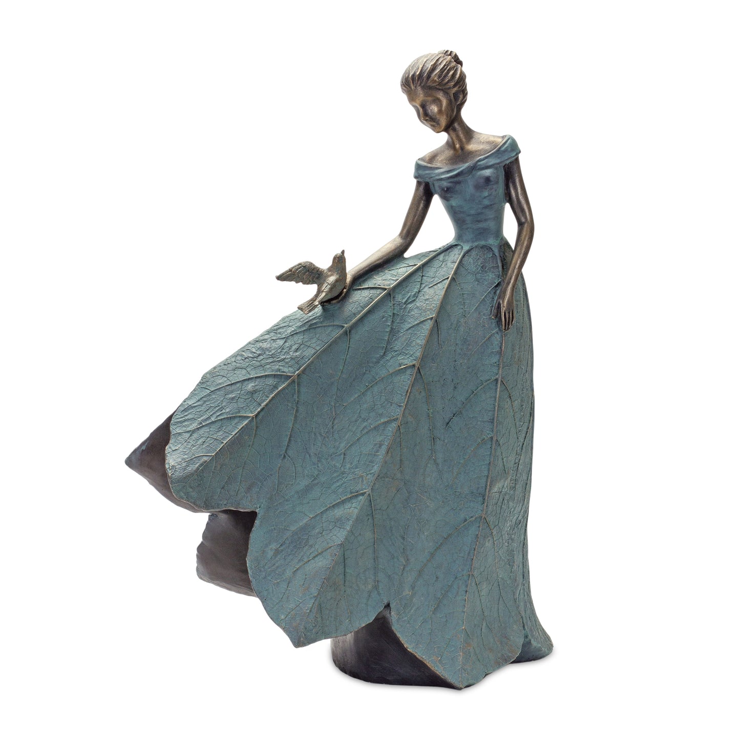 Garden Fairy Figurine with Flower Petal Dress (Set of 2) alternate view 3