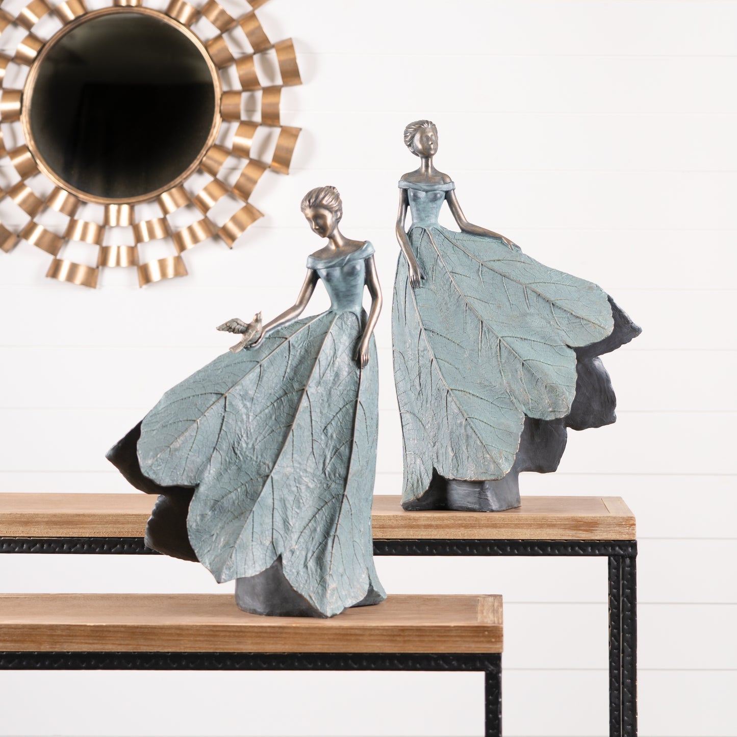 Garden Fairy Figurine with Flower Petal Dress (Set of 2) alternate view 5