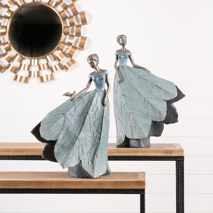 Garden Fairy Figurine with Flower Petal Dress (Set of 2) alternate view 5