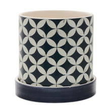 Geometric Pattern Planter with Plate (Set of 2) alternate view 2