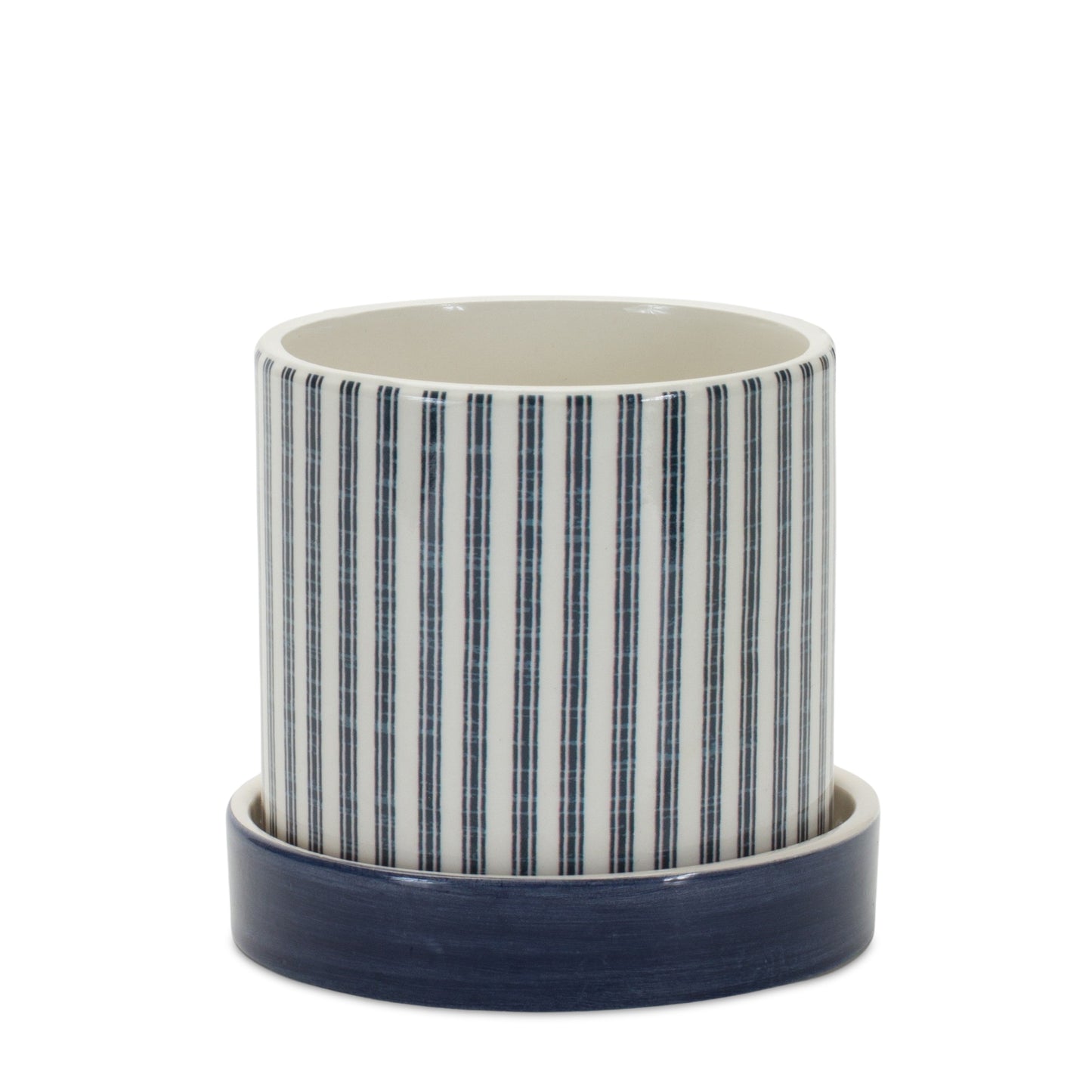 Geometric Pattern Planter with Plate (Set of 2) alternate view 3