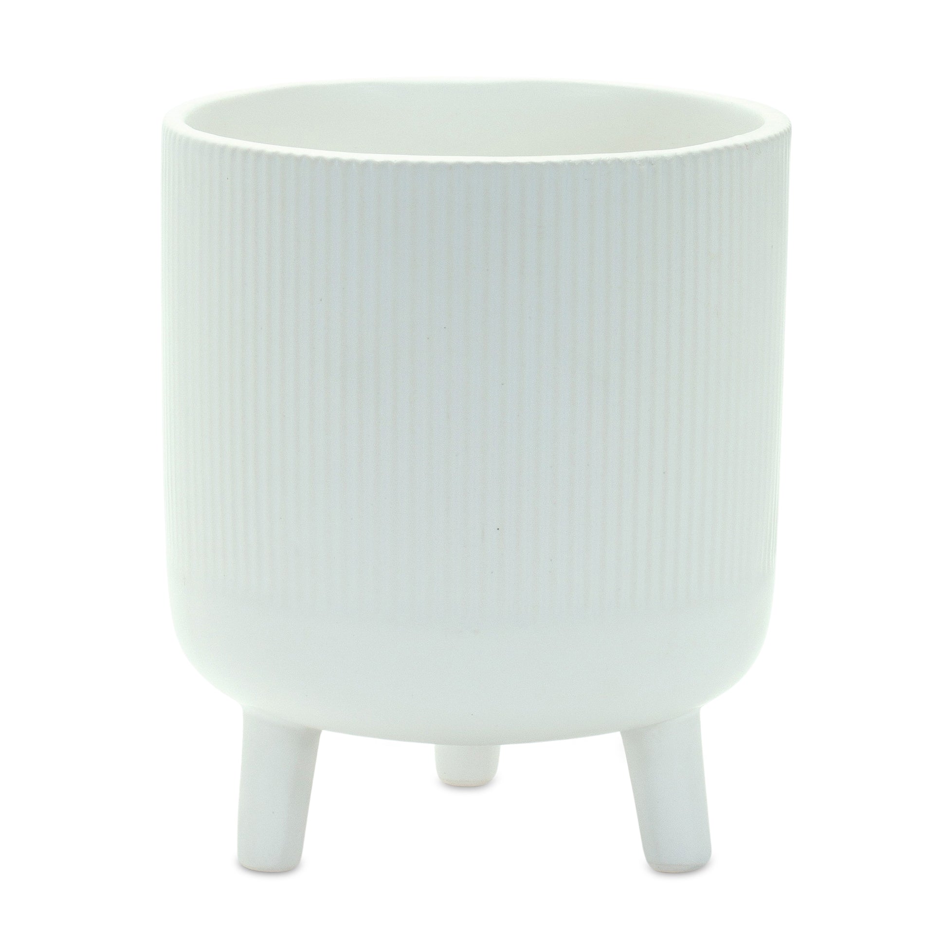 Ribbed Stone Footed Planter (Set of 2) alternate view 2