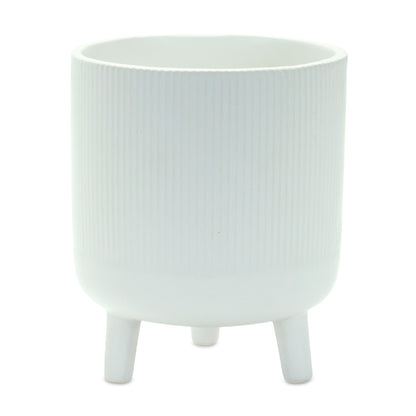 Ribbed Stone Footed Planter (Set of 2) alternate view 2