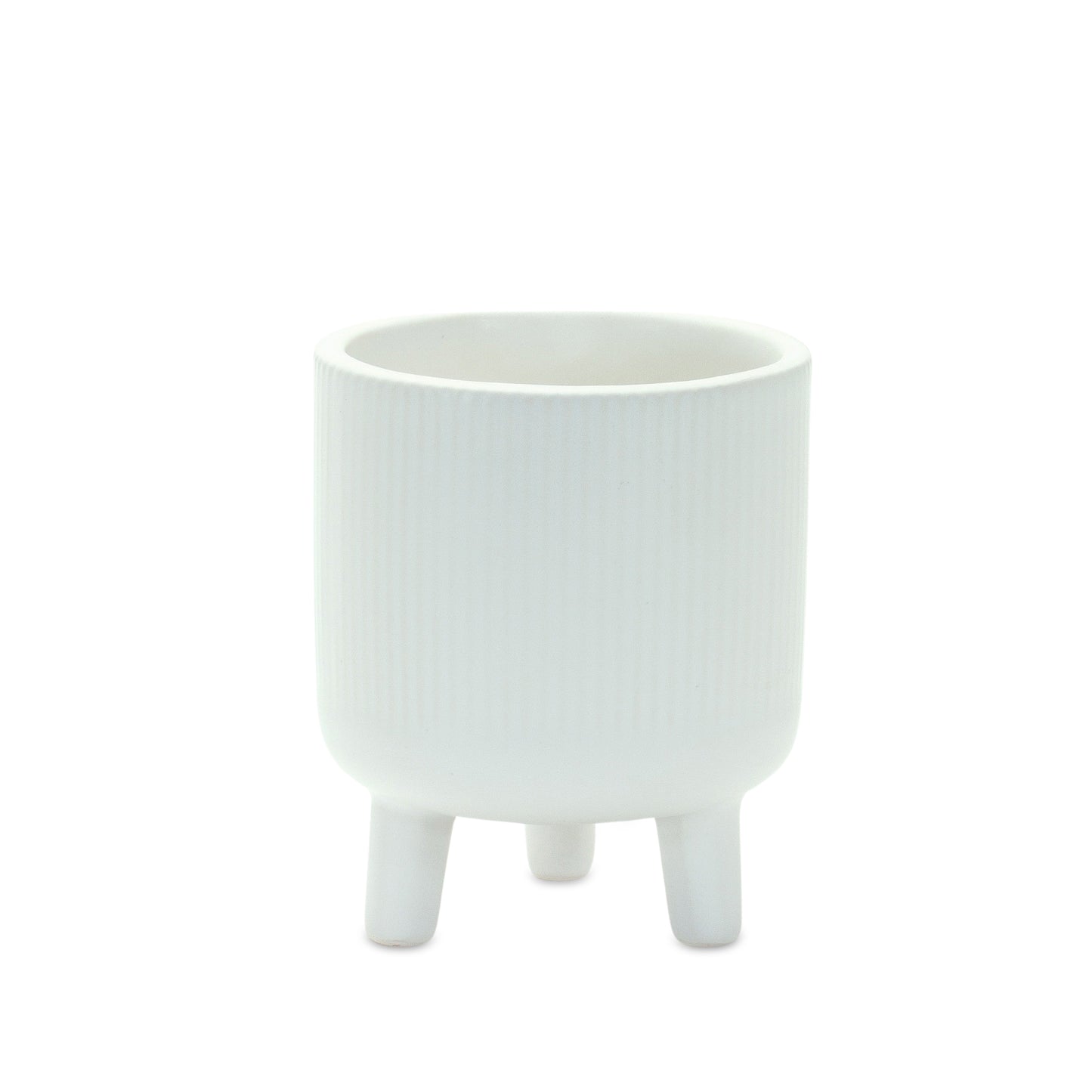 Ribbed Stone Footed Planter (Set of 2) alternate view 3