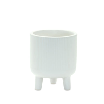 Ribbed Stone Footed Planter (Set of 2) alternate view 3
