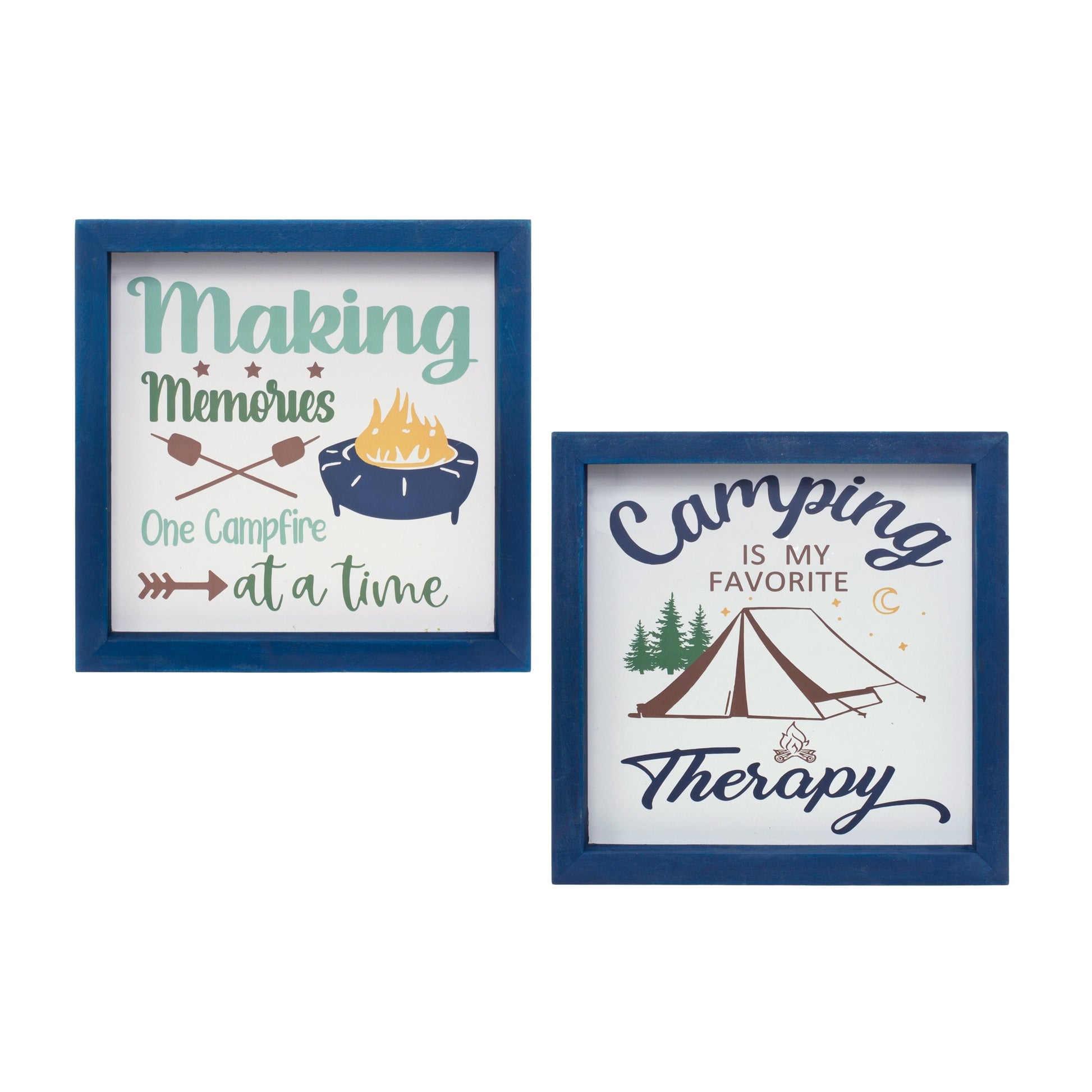 Wood Framed Camping Sentiment Sign (Set of 4) alternate view 2