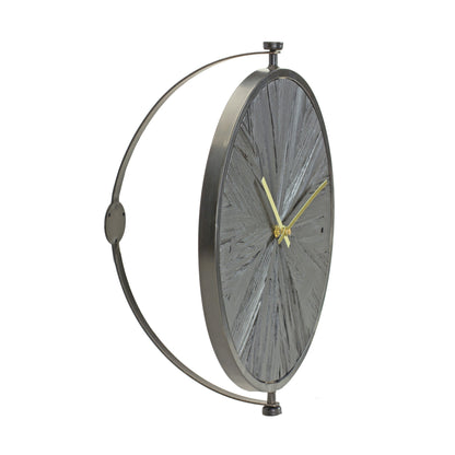 Modern Wood Wall Clock with Suspended Stand 16.25"D alternate view 2