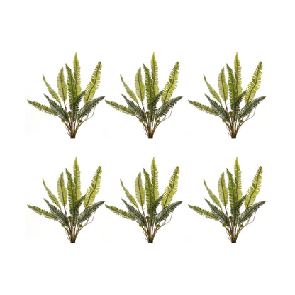 Varigated Fern Foliage Bush (Set of 6)