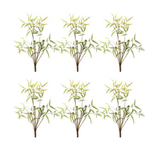 Mini Fern Foliage Bush with Sprout Accent (Set of 6)