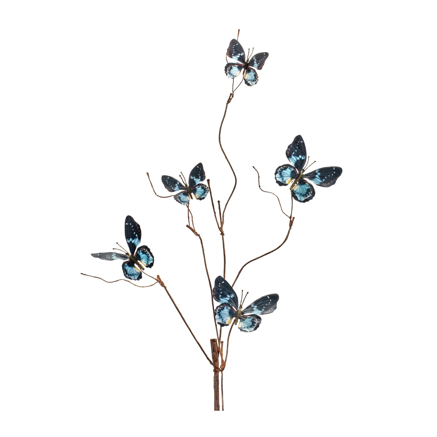 Blue and Black Wire Butterfly Spray (Set of 6) alternate view 4
