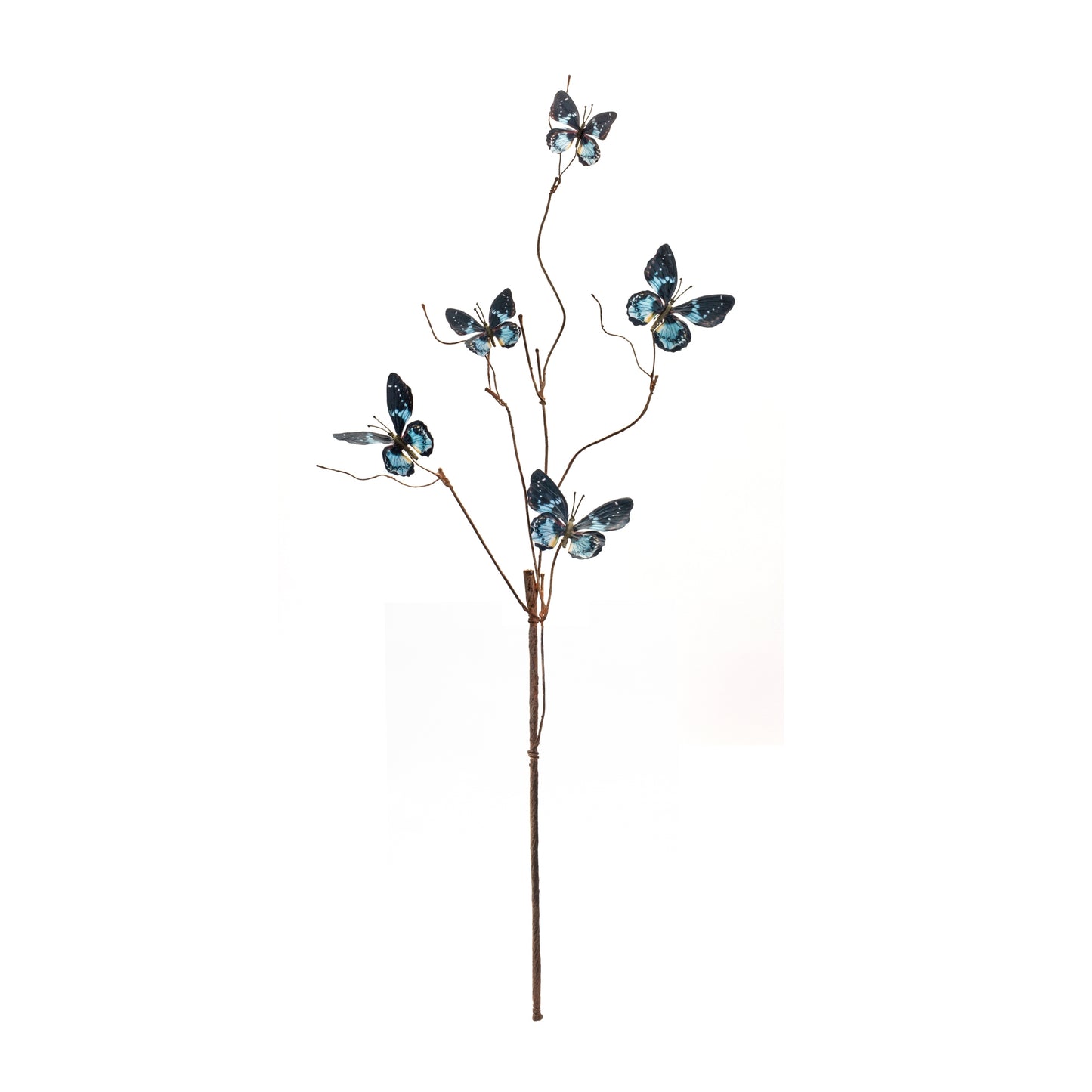 Blue and Black Wire Butterfly Spray (Set of 6) alternate view 5