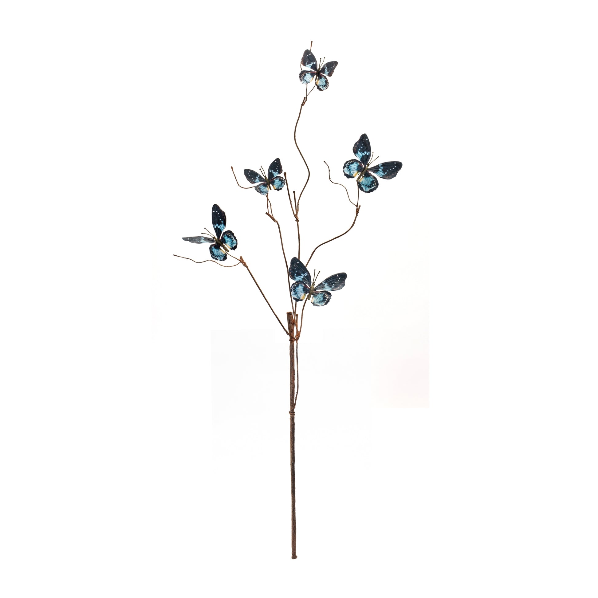Blue and Black Wire Butterfly Spray (Set of 6) alternate view 5