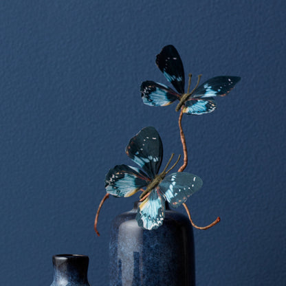 Blue and Black Wire Butterfly Spray (Set of 6) alternate view 3