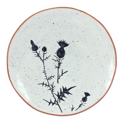Rustic Thistle Etched Plate with Speckled Finish (Set of 4) alternate view 2