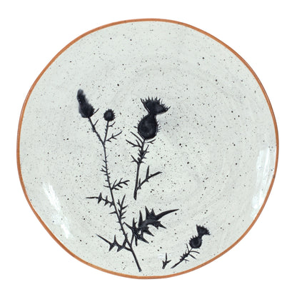 Rustic Thistle Etched Plate with Speckled Finish (Set of 4) alternate view 3