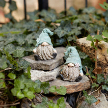 Stone Garden Gnome Figurine with Flower Stem Accent (Set of 4) alternate view 2