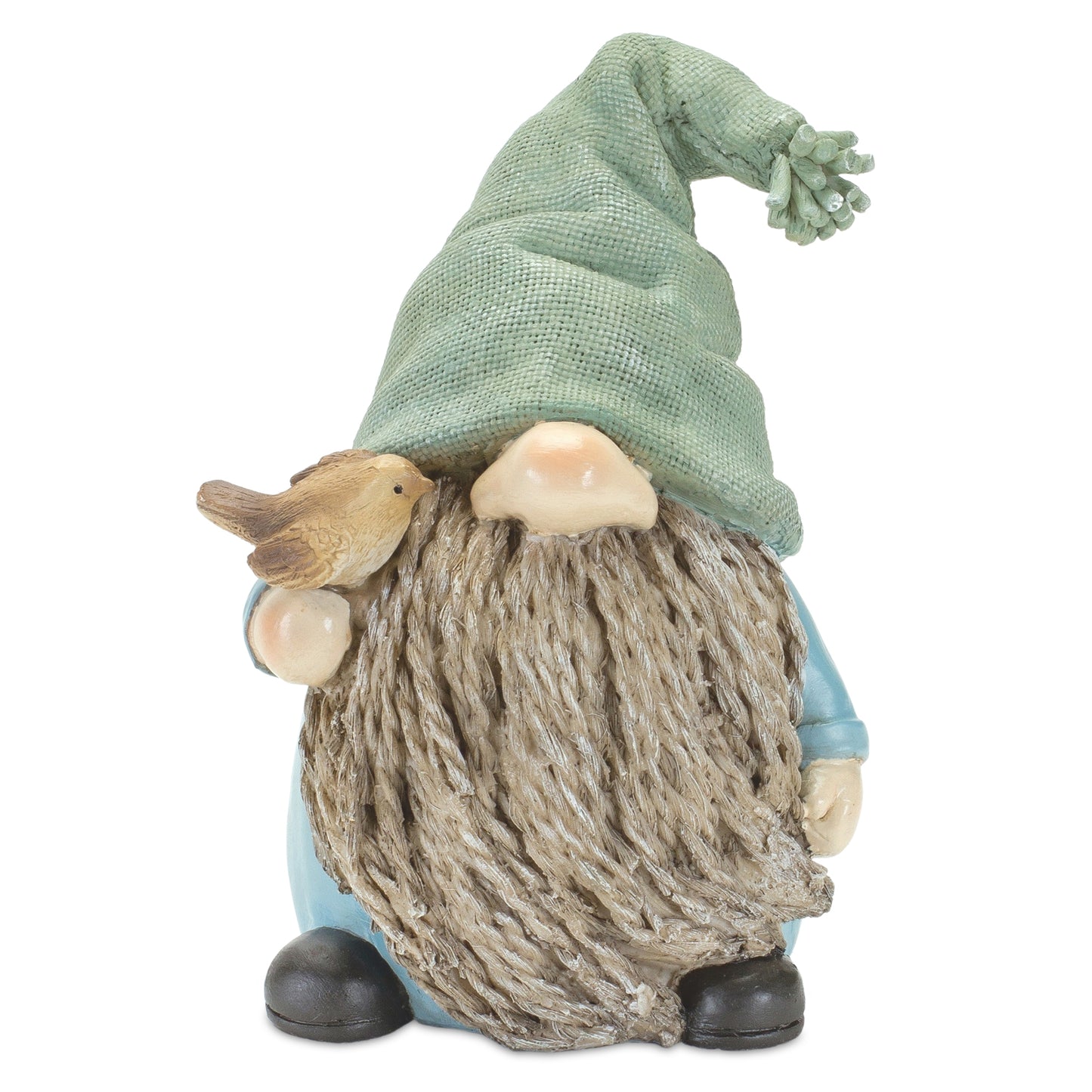 Stone Garden Gnome Figurine with Bird and Lantern Accent (Set of 4) alternate view 4