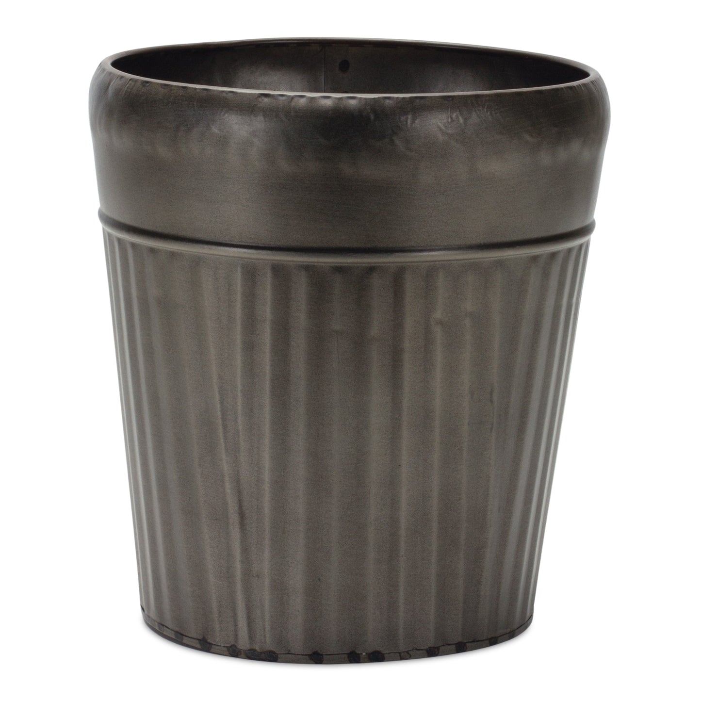 Pewter Metal Planter with Tapered Design (Set of 3) alternate view 2