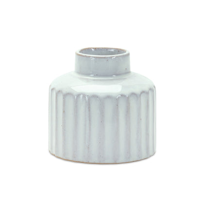 Ribbed Porcelain Vase with Washed Finish (Set of 2) alternate view 3