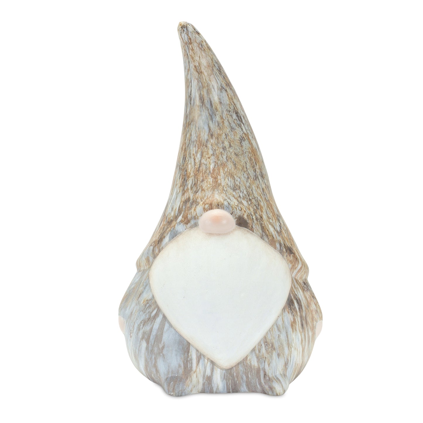 Modern Terra Cotta Gnome Figurine with Marble Finish (Set of 2) alternate view 3