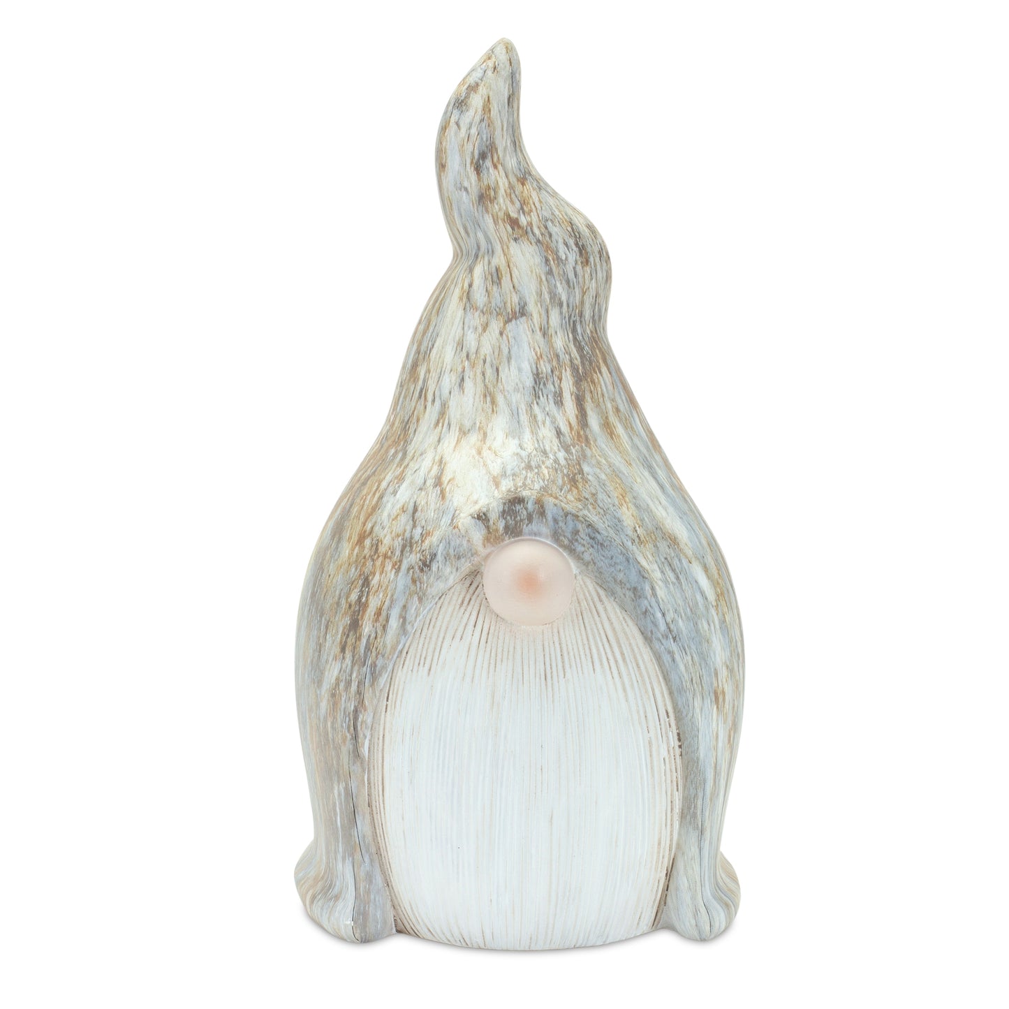 Modern Terra Cotta Gnome Figurine with Marble Finish (Set of 2) alternate view 4