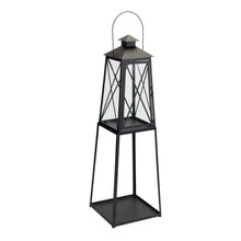 Traditional Metal Lantern with Tapered Stand (Set of 2) alternate view 2