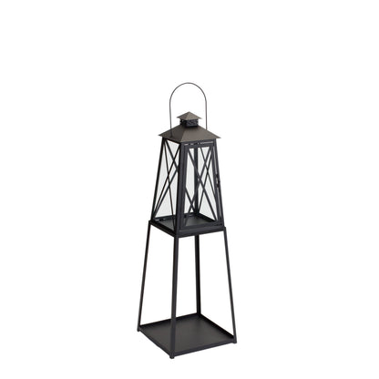 Traditional Metal Lantern with Tapered Stand (Set of 2) alternate view 3