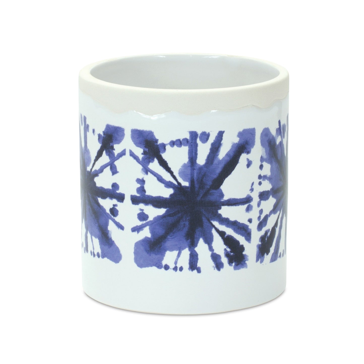 Tie-Dye Print Ceramic Pot (Set of 2) alternate view 3