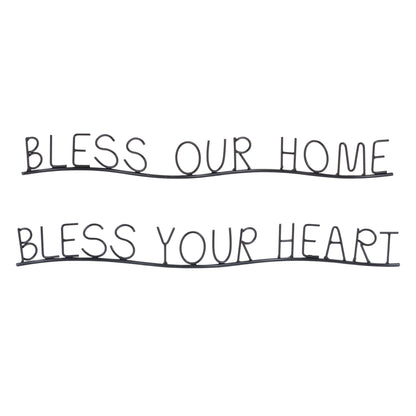 Bless Our Home and Heart Sentiment Decor (Set of 4) alternate view 2
