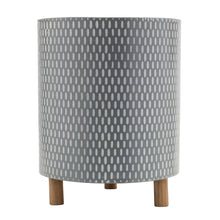 Iron Metal Planter with Geometric Design and Wood Legs (Set of 3) alternate view 2
