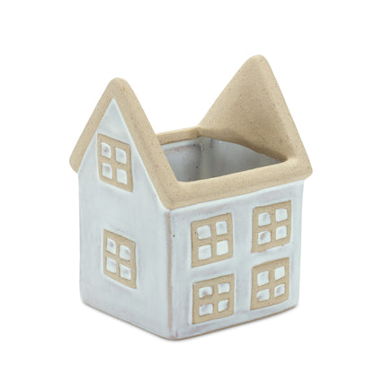 Neutral Porcelain House and Barn Planter (Set of 2) alternate view 2