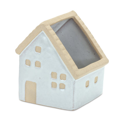 Neutral Porcelain House Planter (Set of 3) alternate view 5