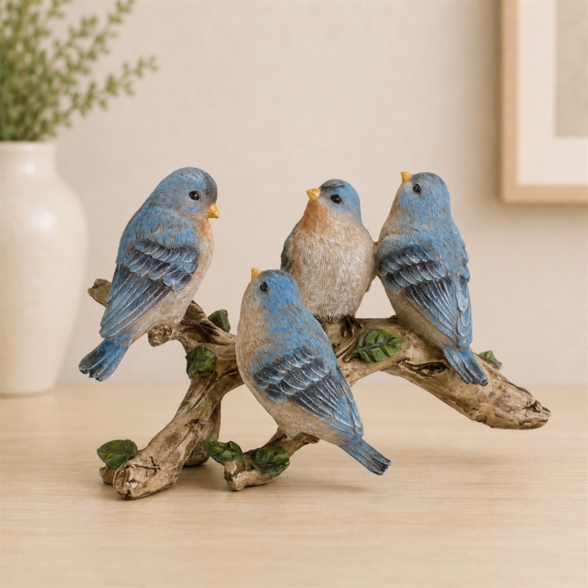 Blue Birds on Branch Figurine 11"L alternate view 3