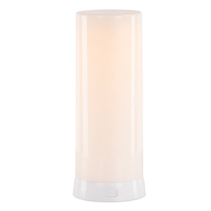 LED FIA Flame Designer Candle with White Hue 7.5"H