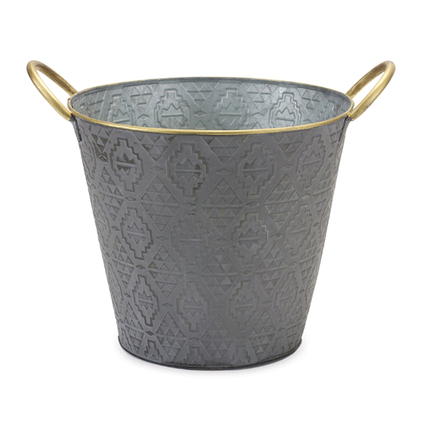 Metal Aztec Pail Planter (Set of 3) alternate view 2