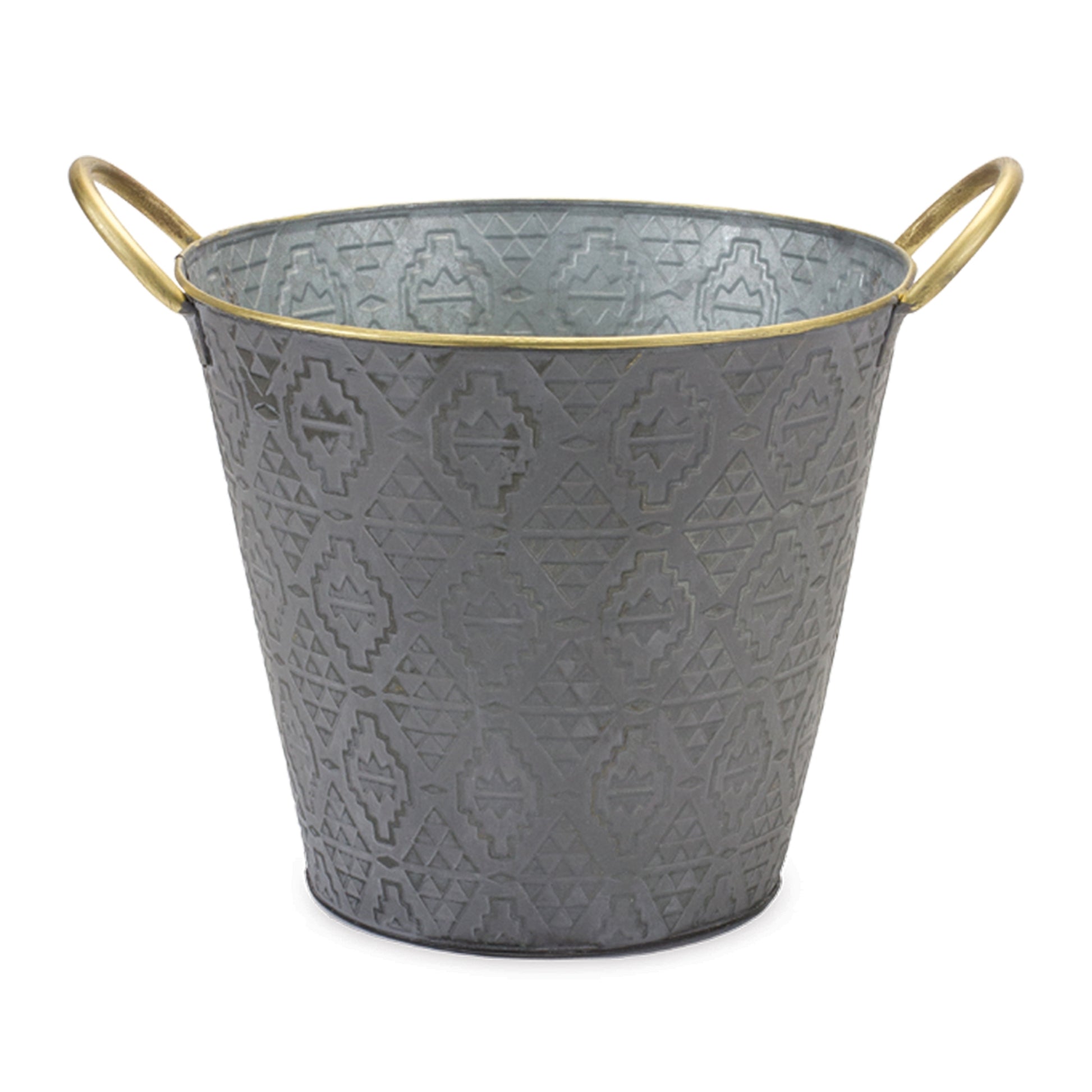 Metal Aztec Pail Planter (Set of 3) alternate view 2