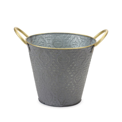 Metal Aztec Pail Planter (Set of 3) alternate view 3