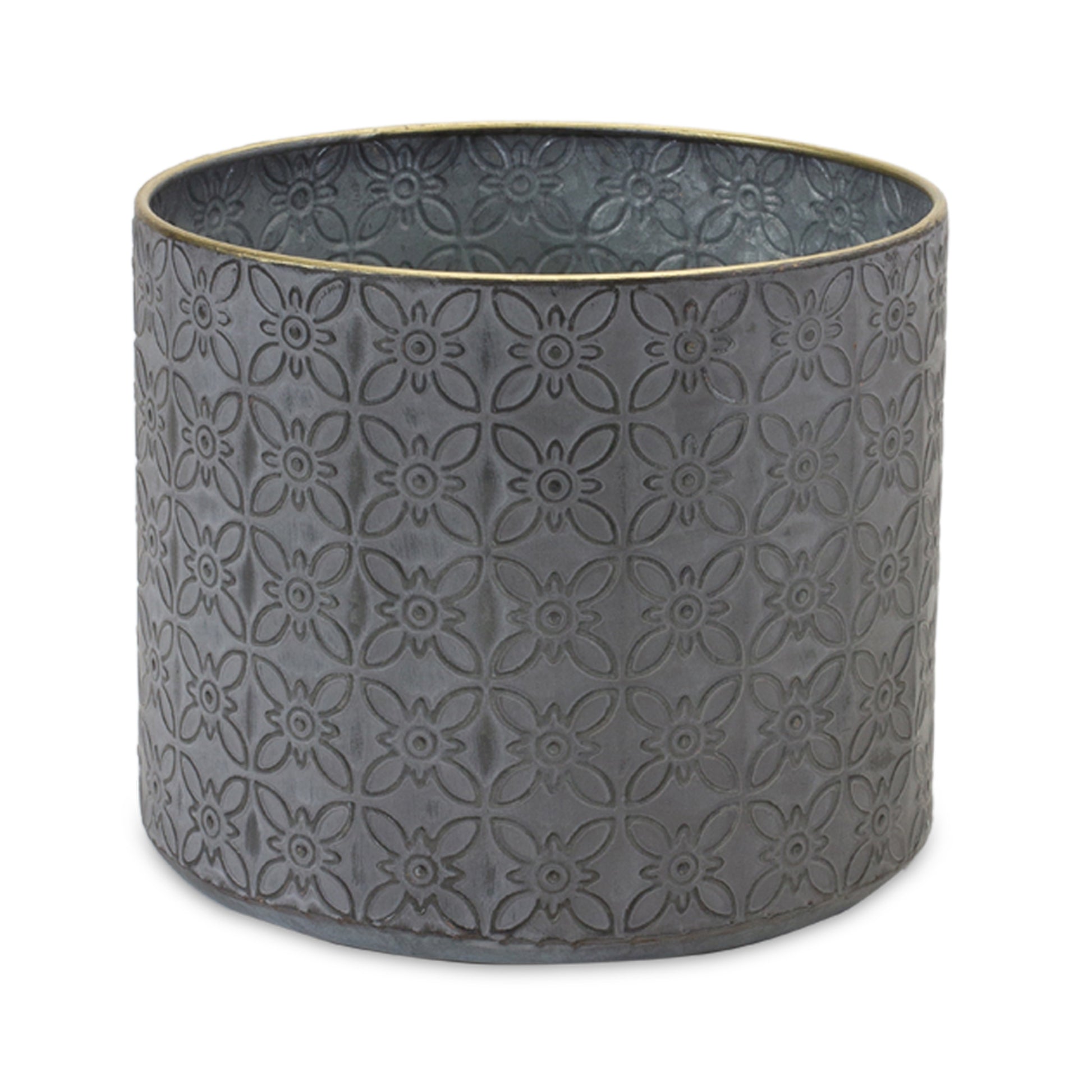 Ornate Geometric Metal Planter (Set of 4) alternate view 3