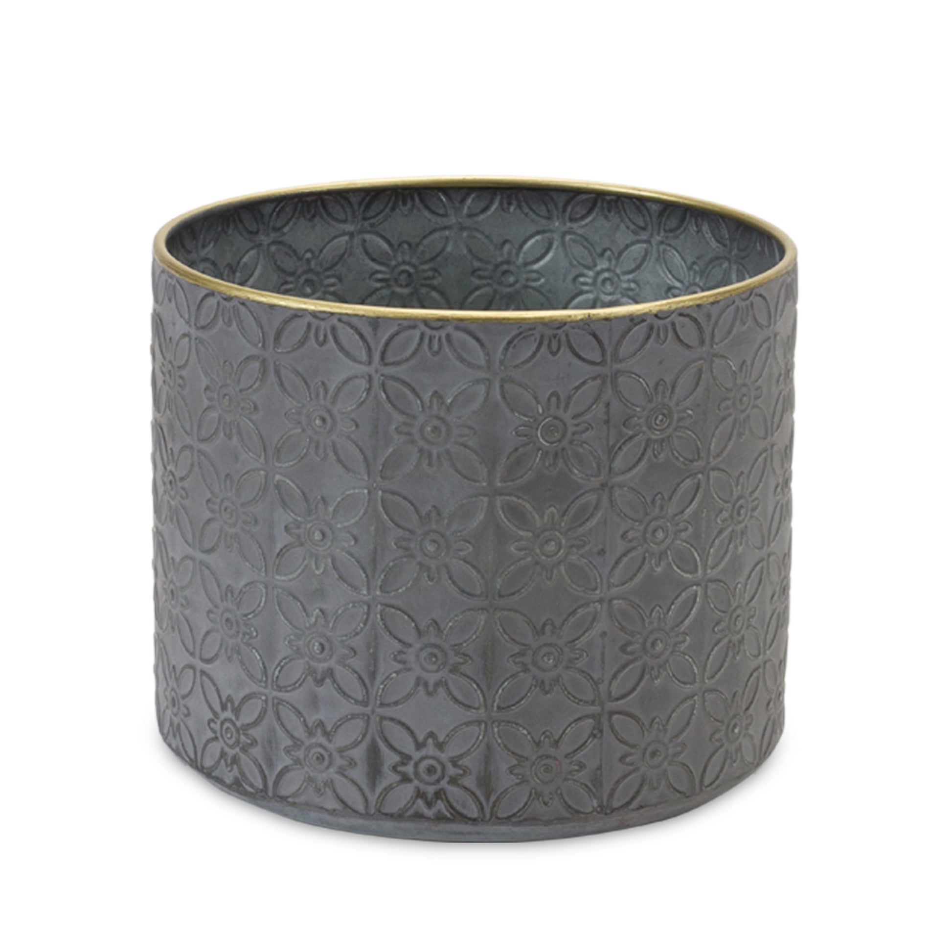 Ornate Geometric Metal Planter (Set of 4) alternate view 4