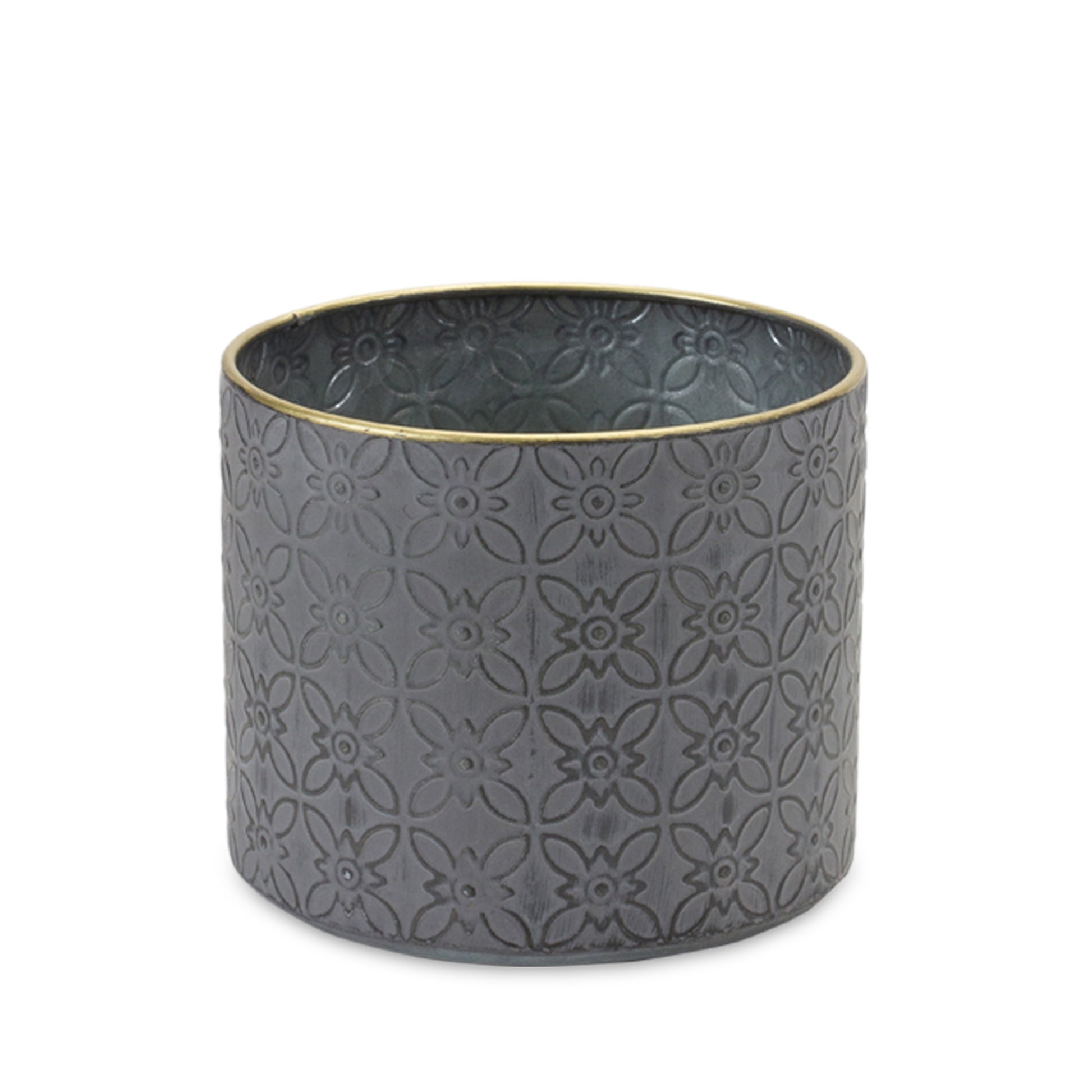 Ornate Geometric Metal Planter (Set of 4) alternate view 5