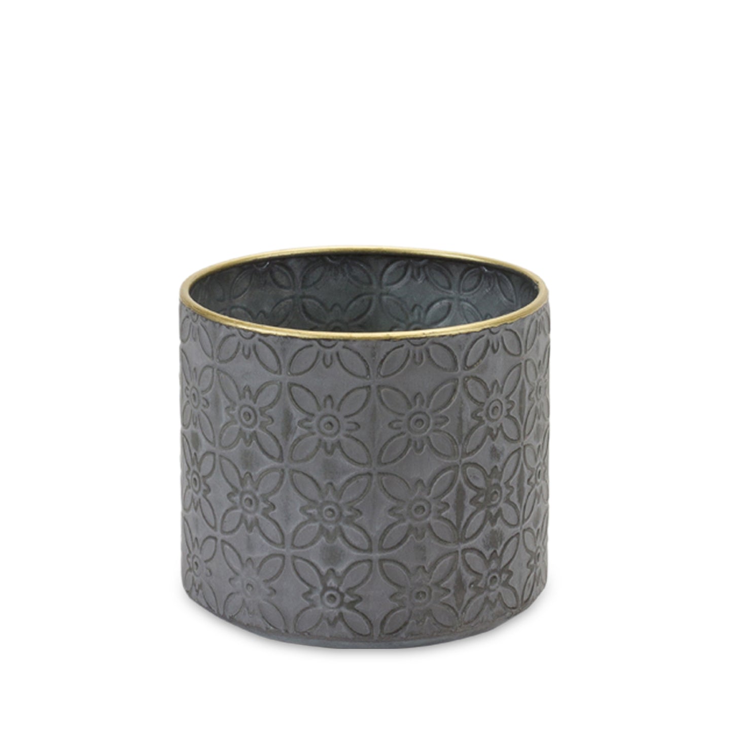 Ornate Geometric Metal Planter (Set of 4) alternate view 6